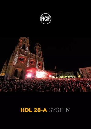 Katalog RCF HDL 28-A broszura - EN