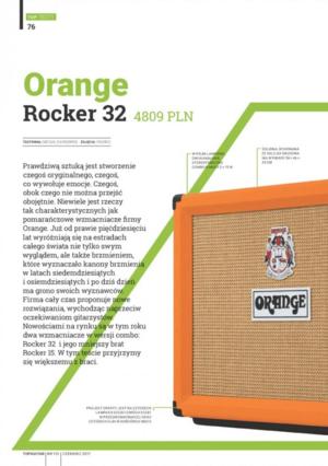 Orange Rocker 32 w Top Guitar - Zdjęcie 1