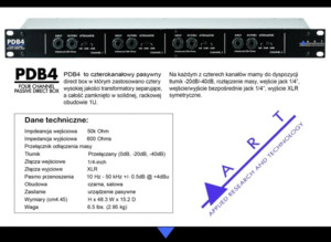 ART PDB4 - czterokanałowy pasywny direct box - Zdjęcie 1