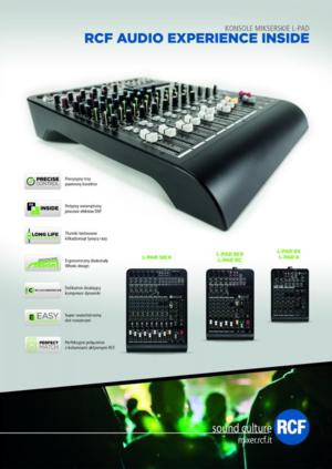 Konsole mikserskie RCF L-Pad - Zdjęcie 1