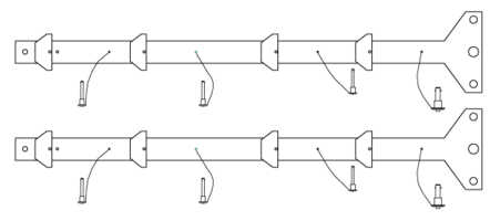 Zdjęcie KV2 Audio Flybar 0003 VHD Bass Arm