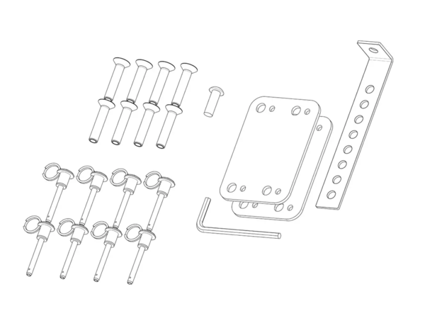 Zdjęcie 1 z 1, produktu KV2 Audio SL2.15 SL Sub Bracket with pins