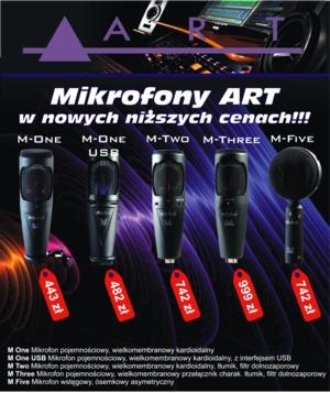 Rewelacyjne mikrofony ART w nowych niższych cenach!!! - Zdjęcie 1