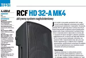 Test nowej wersji kolumny RCF HD32A mk4 - Zdjęcie 1