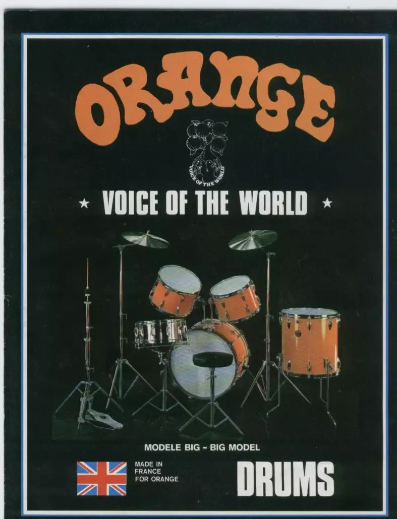 Orange Drum kit